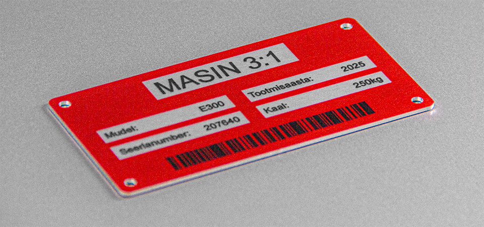 Kohandatud alumiiniumist sildid