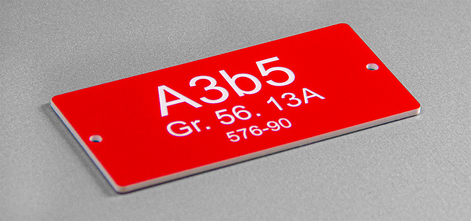 Kohandatud graveeritud plastikust sildid