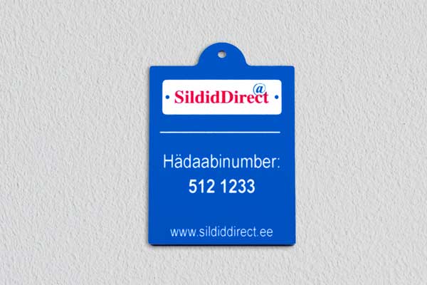 Trukitud alumiinium sinine riidepuu