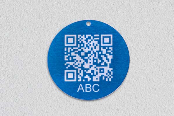 Anodeeritud alumiiniumist hõbedane sinine riid epuu qr