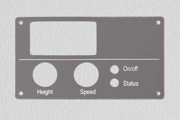 Printed Plastic Switchboard Label