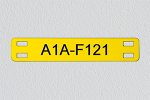 Kaabli silt graveeritud plastikust