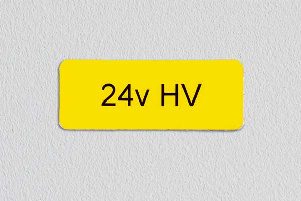 Kleebis tekst kollane