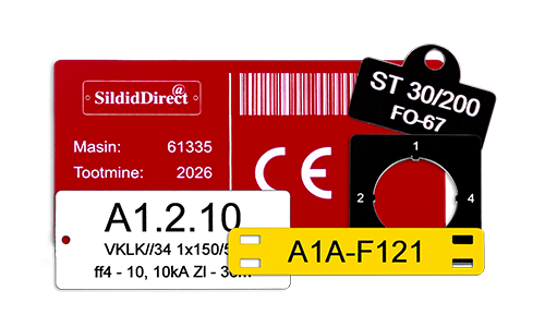 Graveeritud plastikust sildid