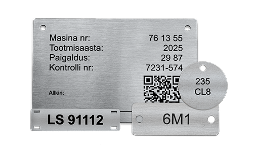 Graveeritud Roostevaba Teras